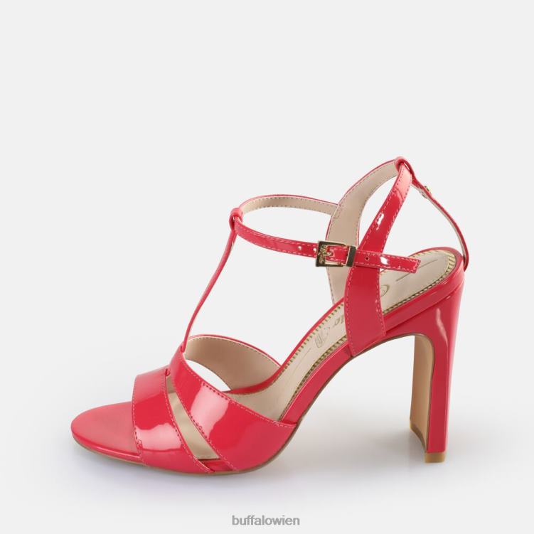 bei Buffalo Vegane Jeans-Sandalen mit Käfigabsatz dunkelpink 0FX48529 |Sandalen