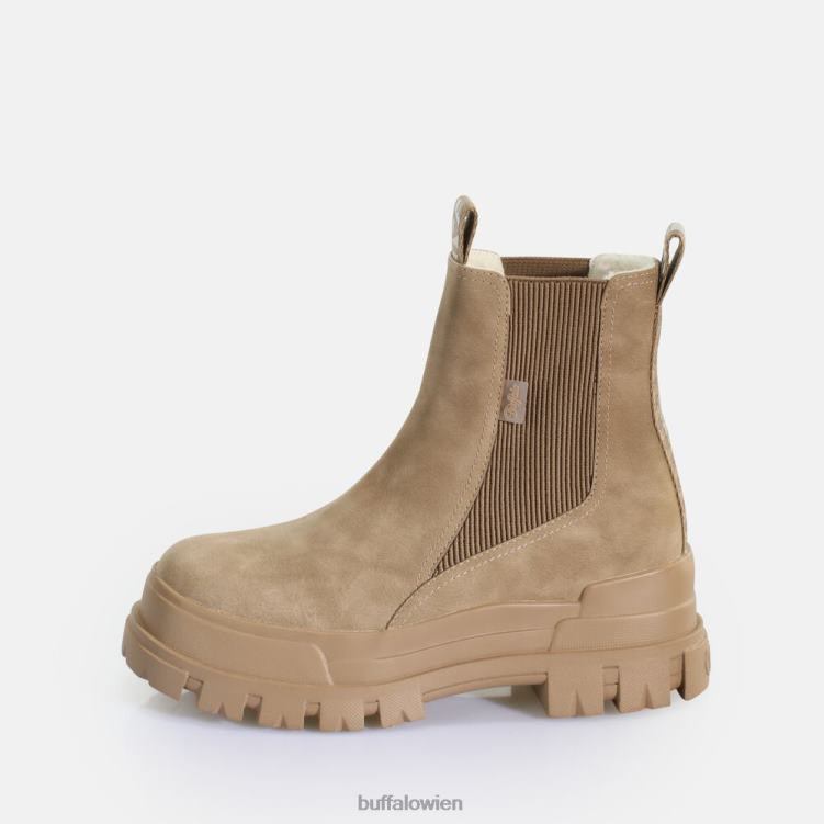 bei Buffalo Aspha Chelsea Mid veganes Nubukfell braun 0FX48580 |Stiefel