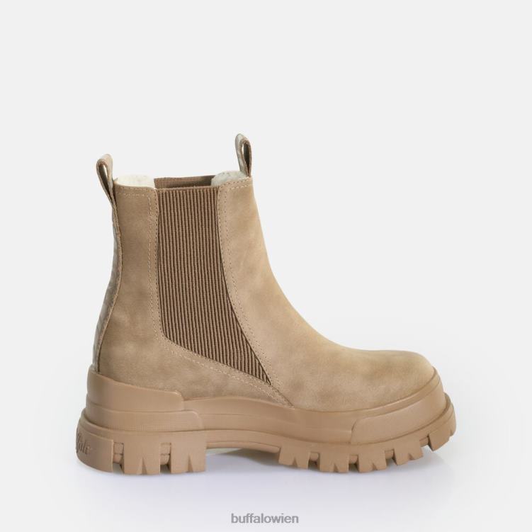 bei Buffalo Aspha Chelsea Mid veganes Nubukfell braun 0FX48580 |Stiefel