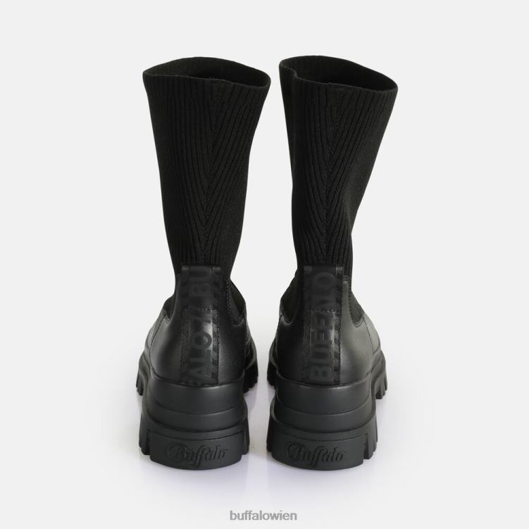 bei Buffalo Aspha Sock Boot Kurzstiefel vegan Schwarz 0FX48538 |Stiefel