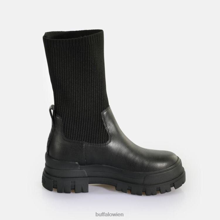 bei Buffalo Aspha Sock Boot Kurzstiefel vegan Schwarz 0FX48538 |Stiefel