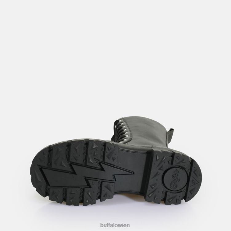 bei Buffalo Aspha Steel Laceup Hi Boot vegan Schwarz 0FX48629 |Stiefel