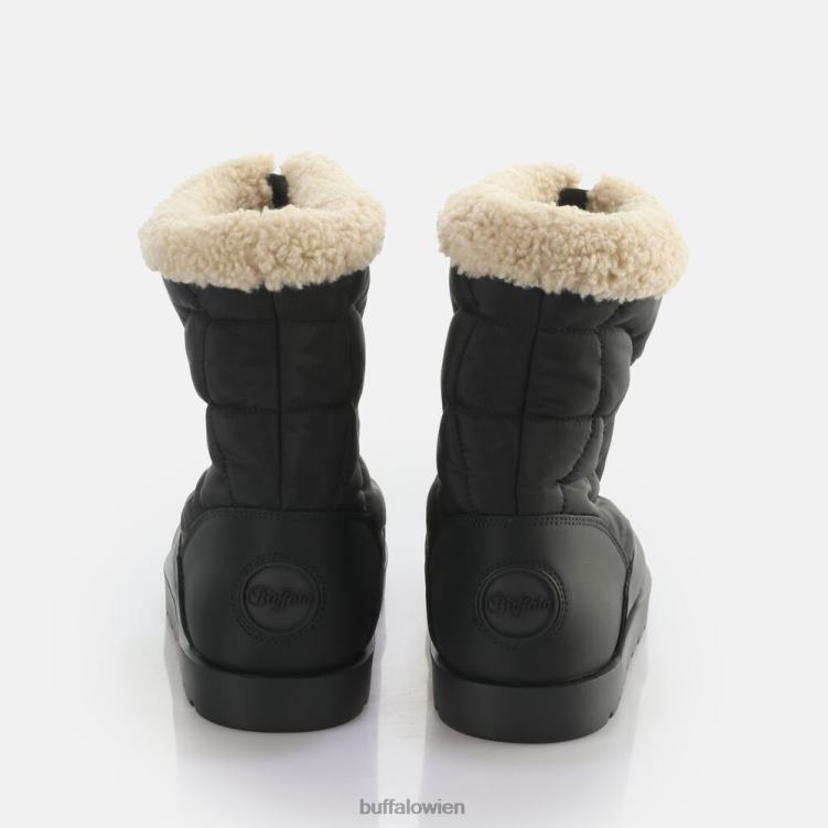 bei Buffalo Eve Puff Boot Boot vegan schwarz/beige 0FX48305 |Stiefel