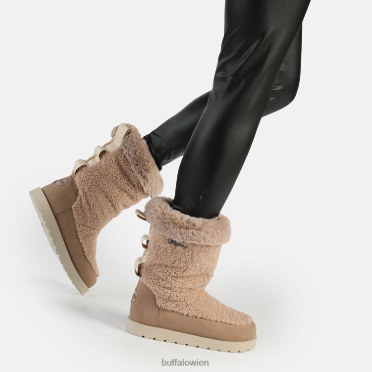 bei Buffalo Eve-Schlupfstiefel vegan Taupe 0FX48826 |Stiefel