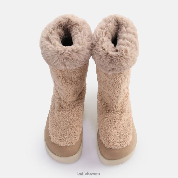 bei Buffalo Eve-Schlupfstiefel vegan Taupe 0FX48826 |Stiefel