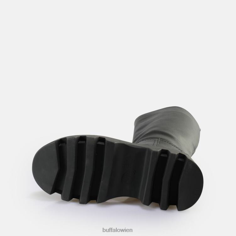 bei Buffalo Flora Boot Boot vegan Schwarz 0FX48361 |Stiefel