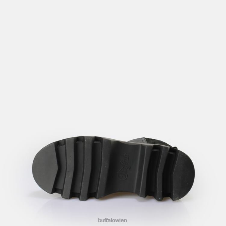 bei Buffalo Flora Chelsea Hi Boot vegan Schwarz 0FX48636 |Stiefel