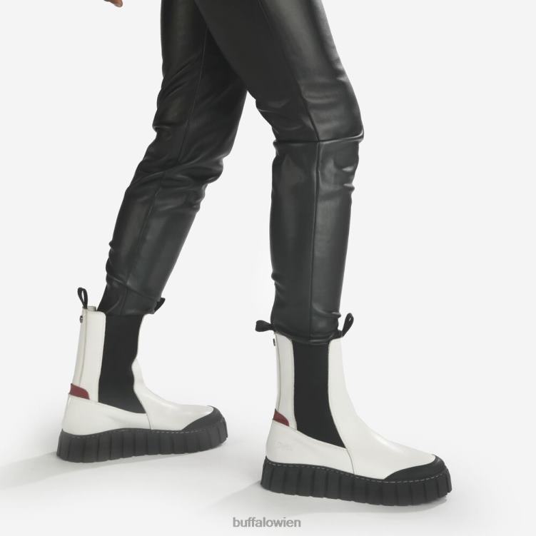bei Buffalo Sonntagsstiefel aus Leder Weiss 0FX48795 |Stiefel