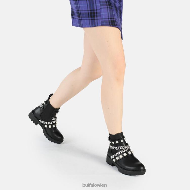 bei Buffalo Wave Pearl Chelsea Boot vegan Schwarz 0FX48618 |Stiefel