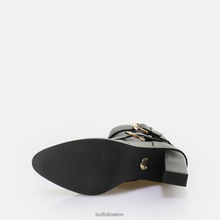 bei Buffalo Zoe Buckle Boot Boot vegan Schwarz 0FX48711 |Stiefel