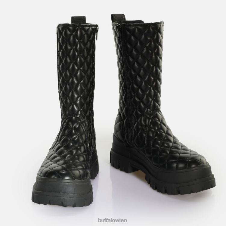 bei Buffalo aspha clf chelsea hi veganes Nappaleder schwarze Unterlage 0FX48333 |Stiefel