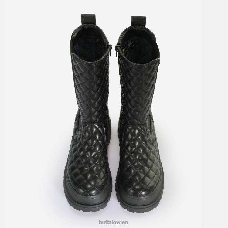 bei Buffalo aspha clf chelsea hi veganes Nappaleder schwarze Unterlage 0FX48333 |Stiefel