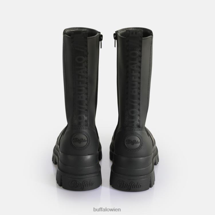 bei Buffalo aspha clf rain chelsea hi boot vegan Schwarz 0FX48616 |Stiefel