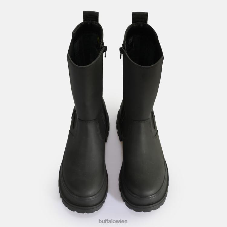 bei Buffalo aspha clf rain chelsea hi boot vegan Schwarz 0FX48616 |Stiefel