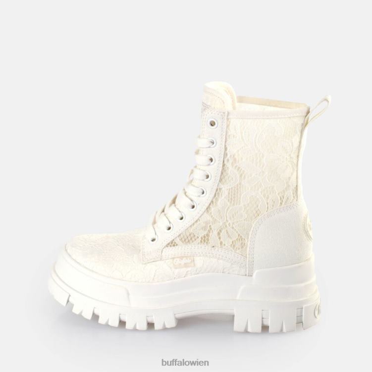 bei Buffalo aspha com2 Stiefel vegan Weiss 0FX4887 |Stiefel
