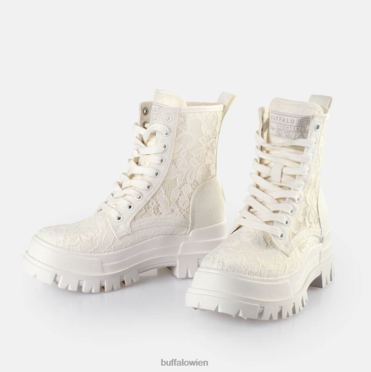 bei Buffalo aspha com2 Stiefel vegan Weiss 0FX4887 |Stiefel