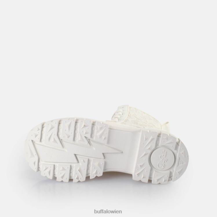 bei Buffalo aspha com2 Stiefel vegan Weiss 0FX4887 |Stiefel