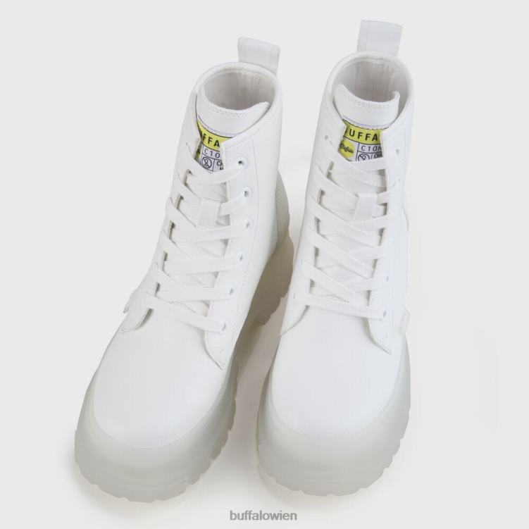 bei Buffalo aspha rld Halbstiefel vegan Weiss 0FX48360 |Stiefel