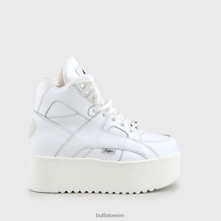 bei Buffalo steigende Türme niedriges Nubukleder Weiss 0FX48778 |Stiefel