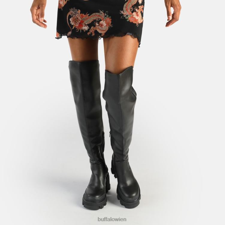 bei Buffalo Aufruhr wegen Boot Vegan Schwarz 0FX48563 |Stiefel