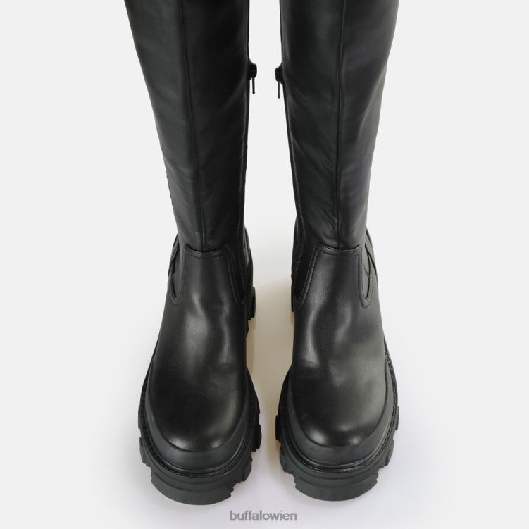 bei Buffalo Aufruhr wegen Boot Vegan Schwarz 0FX48563 |Stiefel