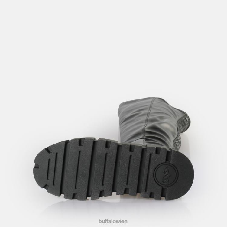 bei Buffalo Ava Overknee-Stiefel vegan Schwarz 0FX48737 |Stiefel