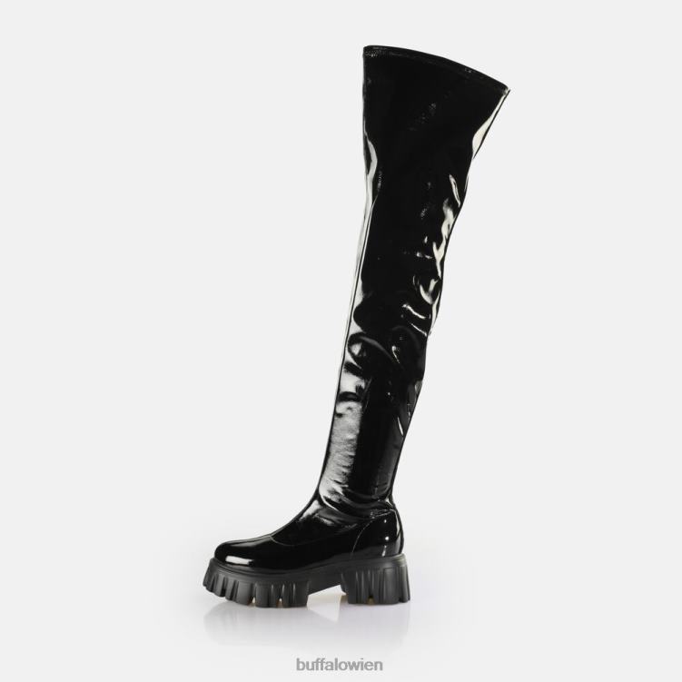 bei Buffalo Löwe über Stiefel vegan Schwarz 0FX48634 |Stiefel