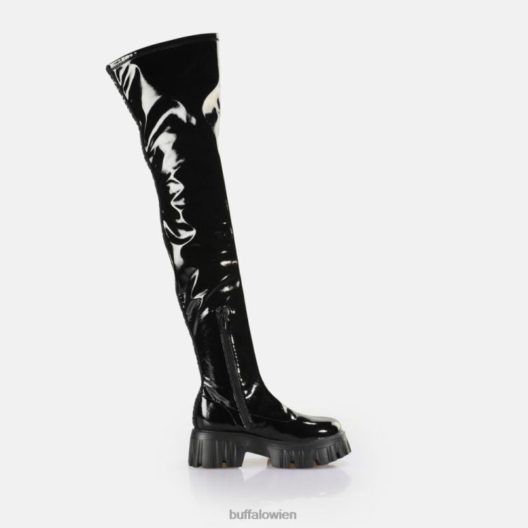 bei Buffalo Löwe über Stiefel vegan Schwarz 0FX48634 |Stiefel