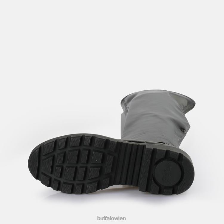 bei Buffalo Myrna Overknee-Stiefel vegan Schwarz 0FX48511 |Stiefel