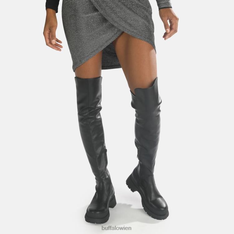 bei Buffalo Sofia Boot flach vegan Schwarz 0FX48805 |Stiefel