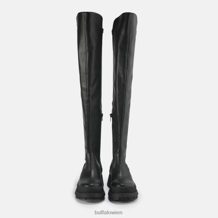 bei Buffalo Sofia Boot flach vegan Schwarz 0FX48805 |Stiefel