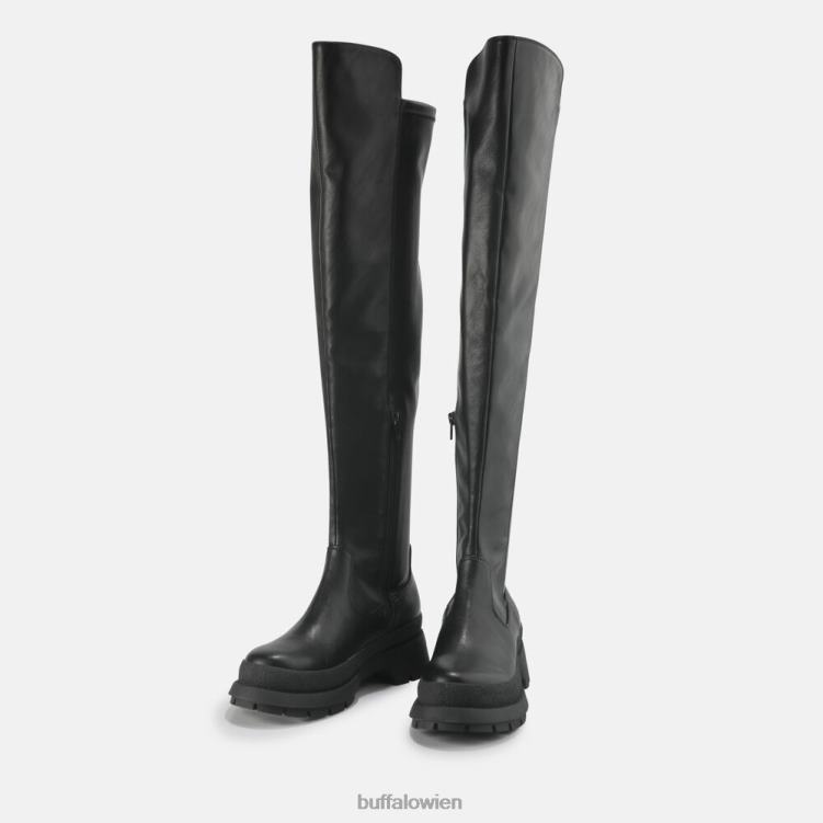 bei Buffalo Sofia Boot flach vegan Schwarz 0FX48805 |Stiefel