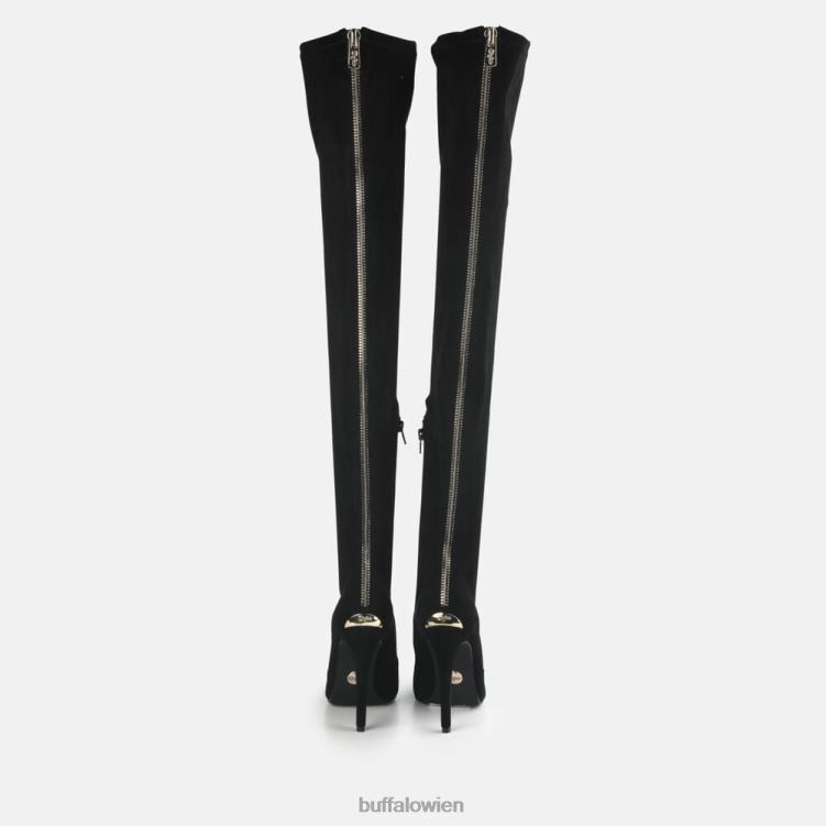 bei Buffalo marjorie2 Overknee-Vegan Schwarz 0FX48869 |Stiefel