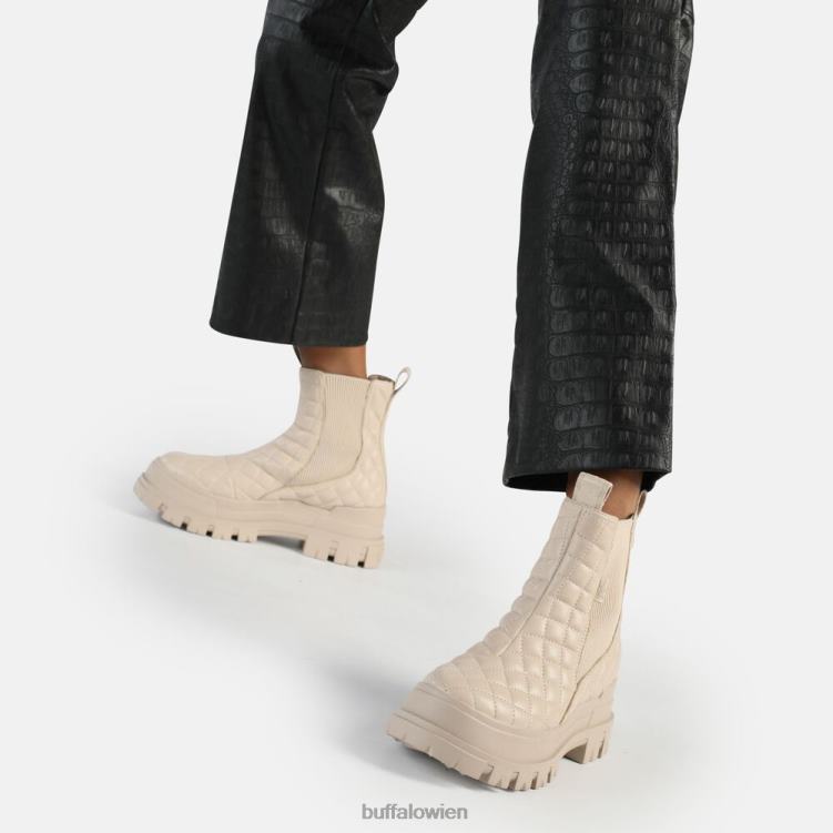 bei Buffalo Aspha Chelsea Mid Ankle Boot vegan Cremepad 0FX48537 |Stiefel