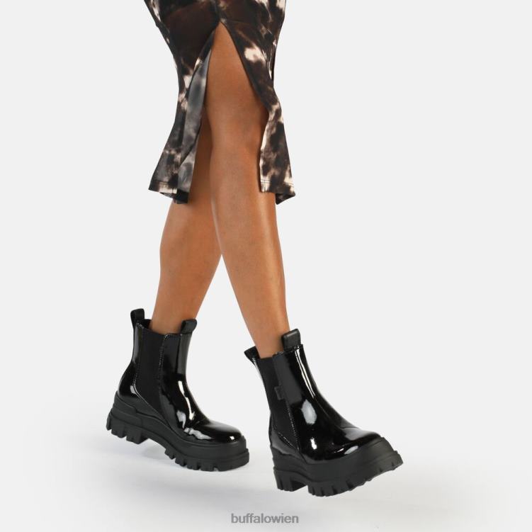 bei Buffalo Aspha Chelsea Mid Ankle Boot vegan Schwarz 0FX48479 |Stiefel