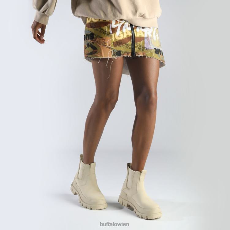 bei Buffalo Aspha Chelsea-Stiefelette vegan Creme 0FX48363 |Stiefel