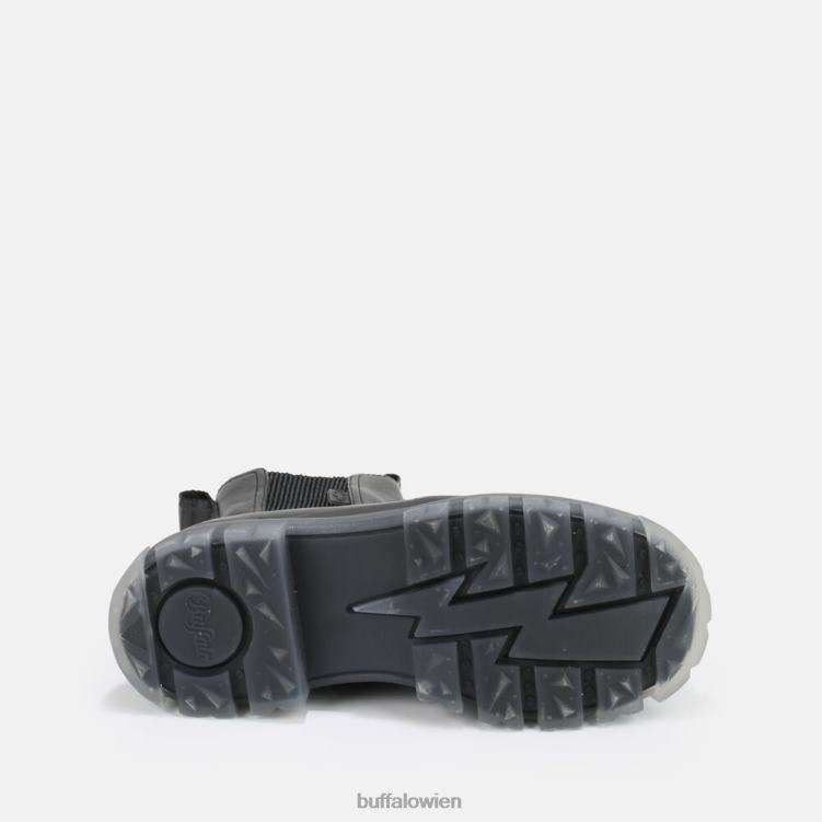 bei Buffalo Aspha Chelsea vegane mittelhohe Stiefeletten schwarz/transparent 0FX48896 |Stiefel