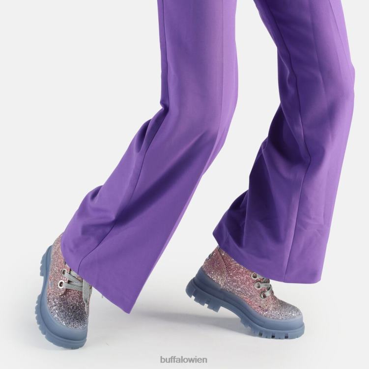 bei Buffalo Aspha Laceup Hi Ankle Boot vegan Meerjungfrau lila 0FX48434 |Stiefel