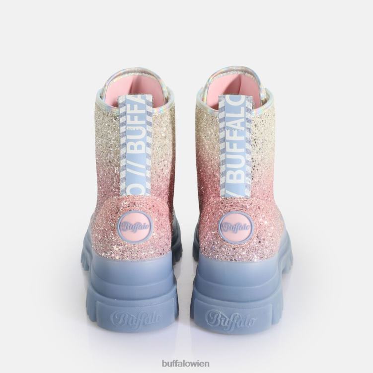 bei Buffalo Aspha Laceup Hi Ankle Boot vegan Meerjungfrau lila 0FX48434 |Stiefel