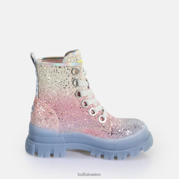 bei Buffalo Aspha Laceup Hi Ankle Boot vegan Meerjungfrau lila 0FX48434 |Stiefel