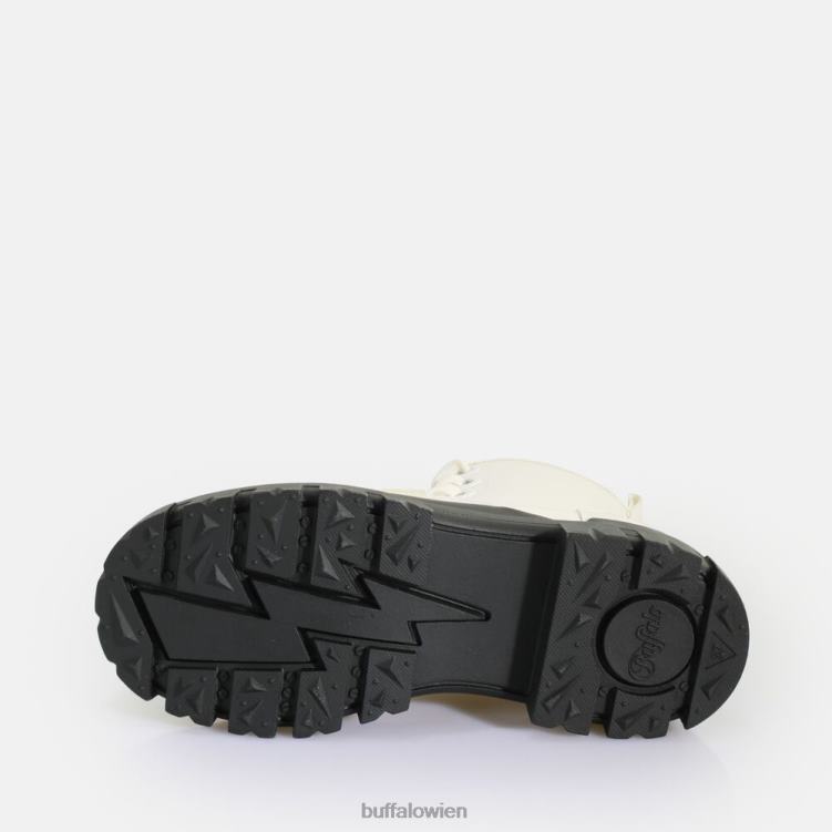 bei Buffalo Aspha Laceup Hi Ankle Boot vegan Weiss 0FX48435 |Stiefel