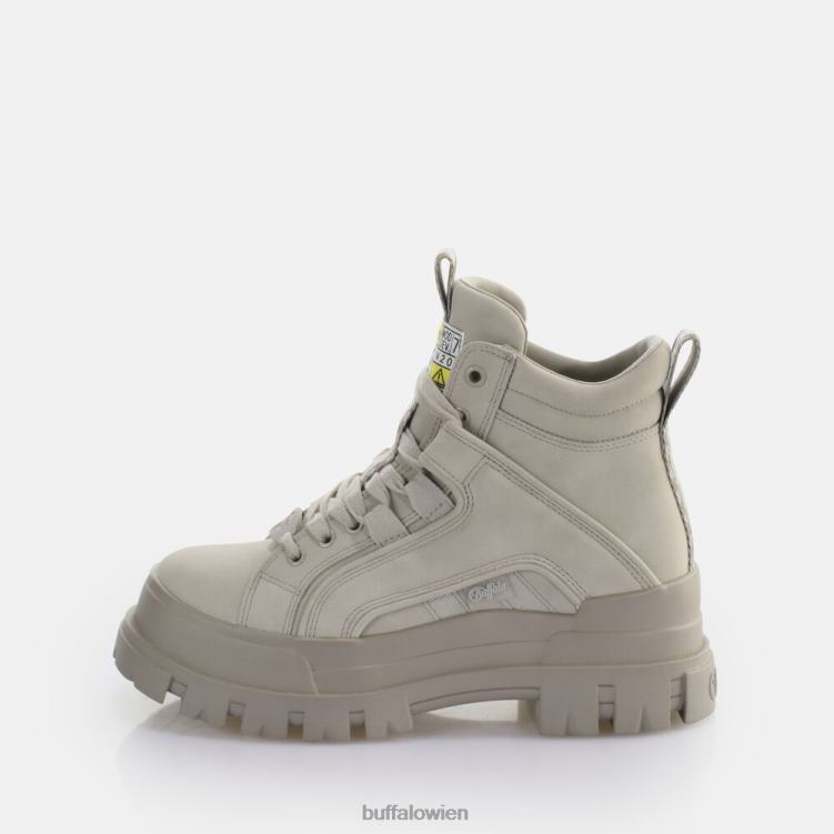 bei Buffalo Aspha NC Mid Schnürstiefelette vegan hellgrau 0FX48630 |Stiefel