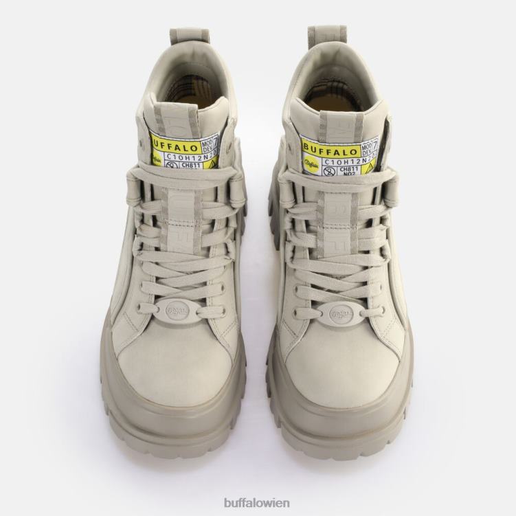 bei Buffalo Aspha NC Mid Schnürstiefelette vegan hellgrau 0FX48630 |Stiefel