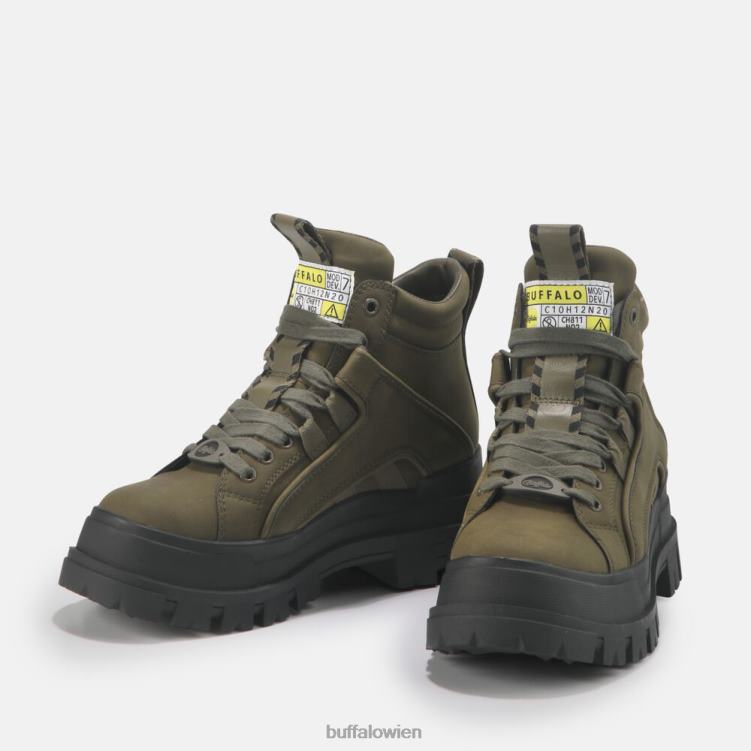 bei Buffalo Aspha NC vegane mittelhohe Stiefeletten khaki 0FX48453 |Stiefel
