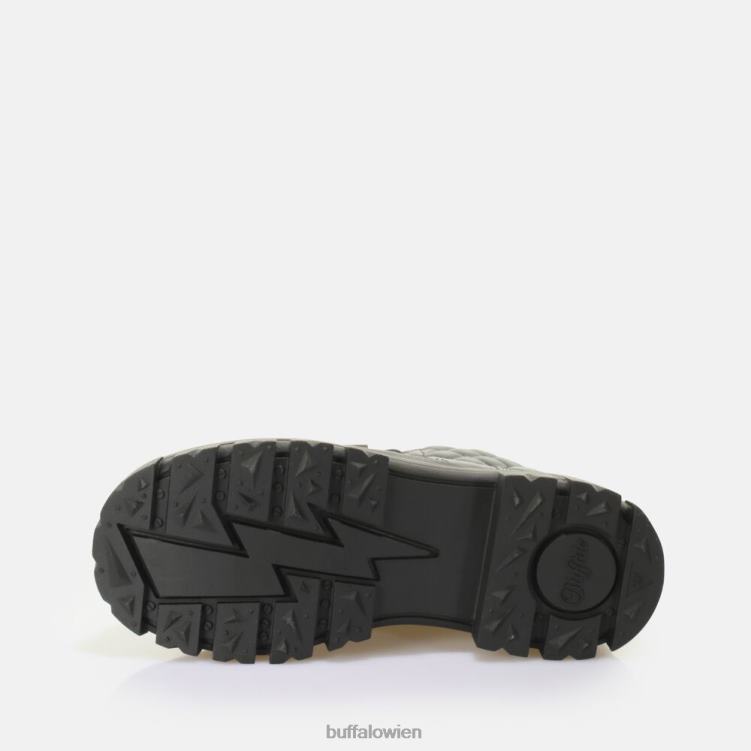 bei Buffalo Aspha RLD Laceup Mid Ankle Boot vegan Schwarz 0FX48196 |Stiefel