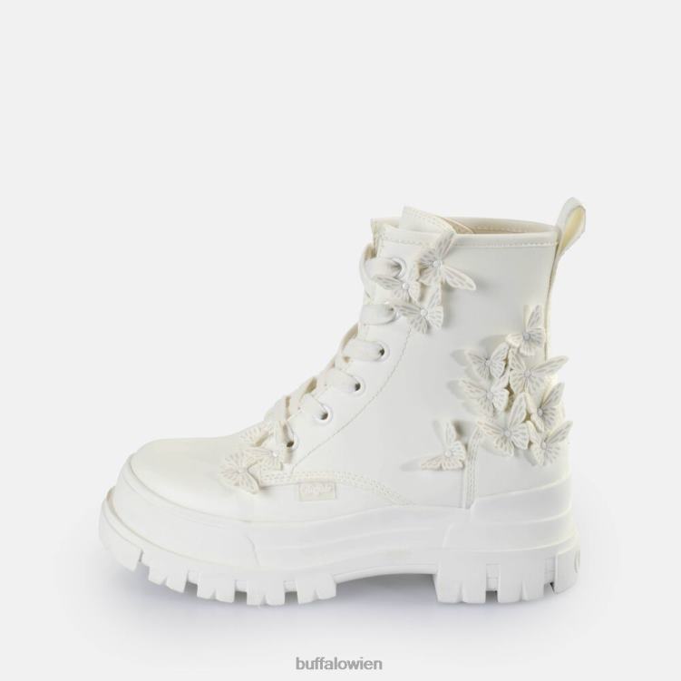 bei Buffalo Aspha Rld Butterflys Stiefeletten vegan Weiss 0FX48271 |Stiefel