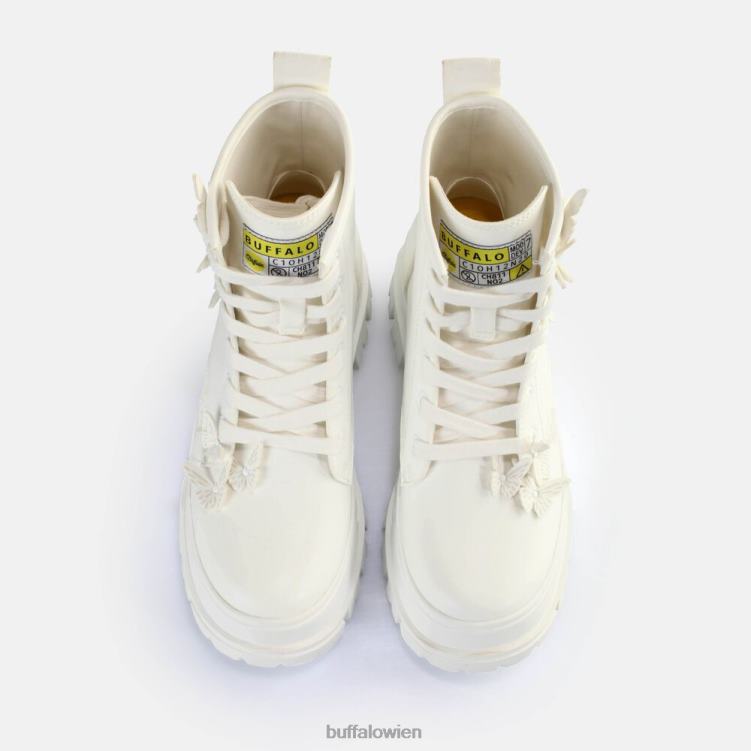 bei Buffalo Aspha Rld Butterflys Stiefeletten vegan Weiss 0FX48271 |Stiefel