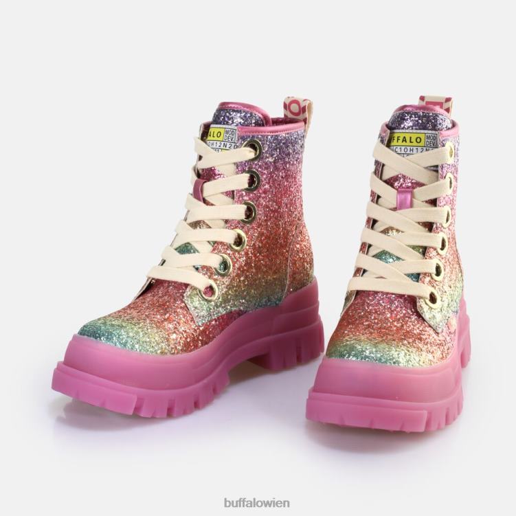 bei Buffalo Aspha Schnür-Hi-Stiefelette vegan Fuchsie 0FX48373 |Stiefel