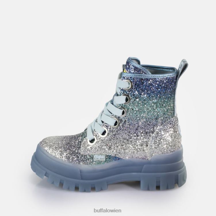 bei Buffalo Aspha Schnür-Hi-Stiefelette vegan Silber-Grau 0FX48440 |Stiefel