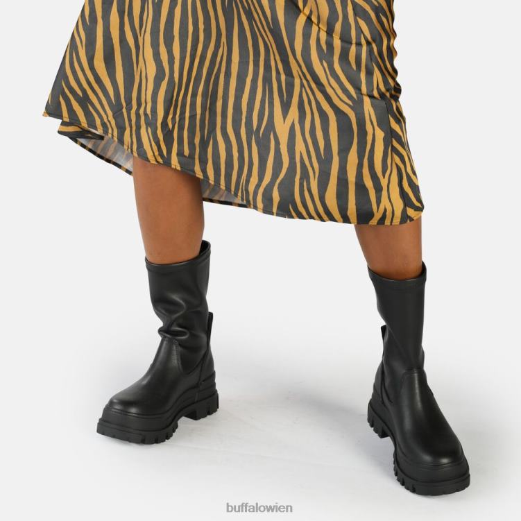 bei Buffalo Aspha Sockboot Mid Stiefeletten vegan Schwarz 0FX48808 |Stiefel